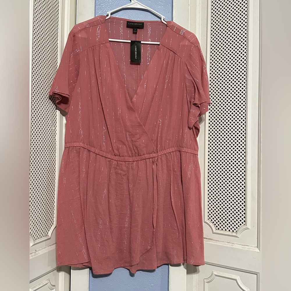 Lane Bryant sheer elastic waist top